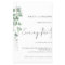 Value Eucalyptus Wedding Evening Party Invitation