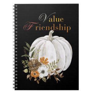 Value Friendship Pumpkin Halloween Notebook