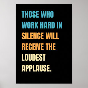 Value of Hardwork - Motivational Quotes Poster