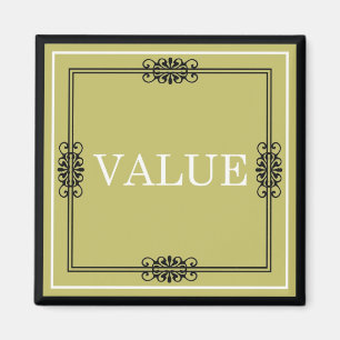 Value - One Word Quote For Motivation Magnet