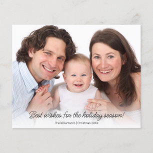 Value Photo Name Year Simple Holiday Insert Flyer
