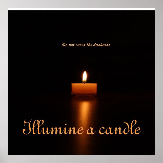 Value Poster Paper-Illumine a candle (Front)