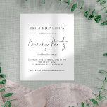 Value Script Wedding Evening Party Invitation Flyer<br><div class="desc">A great value budget priced alternative in a SMALLER size 4.5” x 5.6” without envelopes - standard A6 envelopes are the nearest size to fit. PAPER Script Wedding Evening Party Invitation. A set handwritten style for Evening Party and the rest of the text you can easily personalise. The text and...</div>