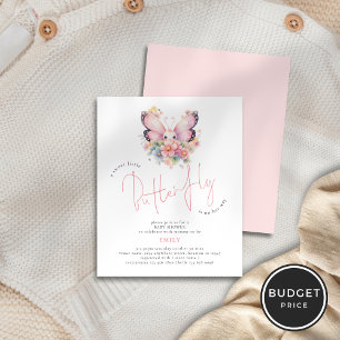 Value Sweet Butterfly On Way Floral Baby Shower Flyer