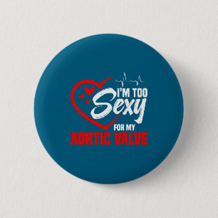 Valve Replacement Heart Surgery Aortic Valve Repai 6 Cm Round Badge