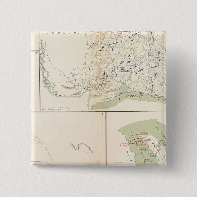 Valverde, Shiloh, Ft Craig, Roanoke Island 15 Cm Square Badge (Front)