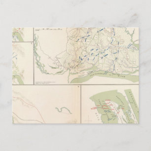 Valverde, Shiloh, Ft Craig, Roanoke Island Postcard