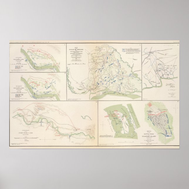 Valverde, Shiloh, Ft Craig, Roanoke Island Poster (Front)