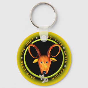 Valxart Capricorn zodiac logo Key Ring