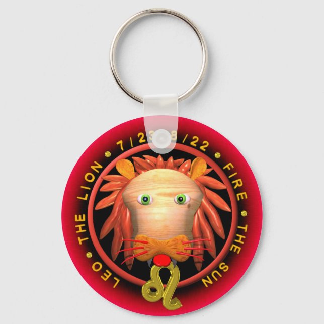 Valxart Leo zodiac Key Ring (Front)