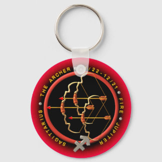 Valxart Sagittarius zodiac logo Key Ring