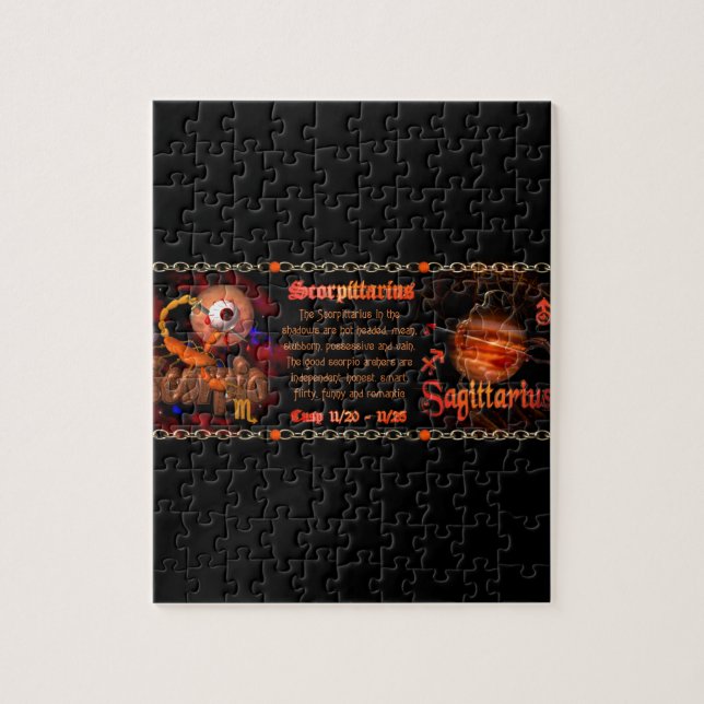 Valxart Scorpio Sagittarius zodiac Cusp Jigsaw Puzzle (Vertical)
