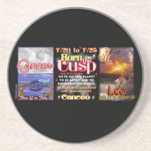 Valxart zodiac Cusp of Cancer Leo Coaster
