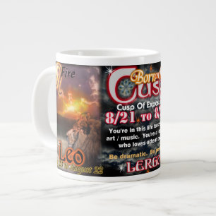 Valxart Zodiac Cusp of Leo Virgo Large Coffee Mug