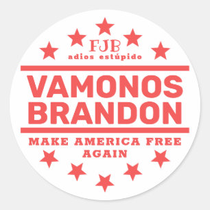 Vamonos Brandon II Classic Round Sticker