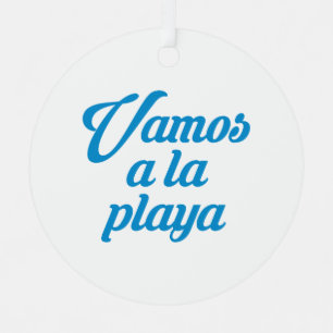 VAMOS A LA PLAYA METAL TREE DECORATION
