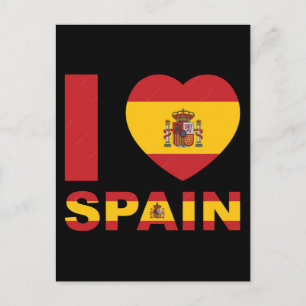 Vamos Espana Flag Spain Pride Spanish 2026 Holiday Postcard