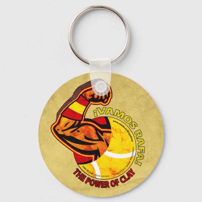 Vamos Rafa! Key Ring (Front)
