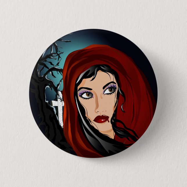 Vamp 6 Cm Round Badge (Front)