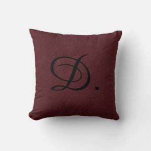 Vamp Romantic Crimson Monogram Cushion