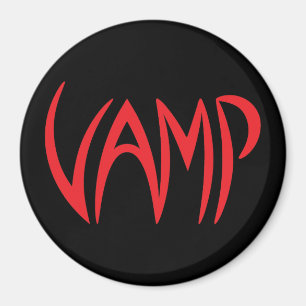 Vamp Text (Black/Red) Version Magnet