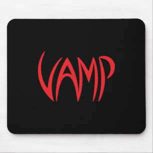 Vamp Text (Black/Red) Version Mouse Mat