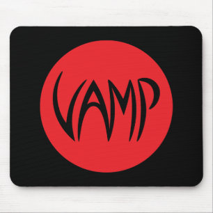 Vamp Text (Red/Black) Version Mouse Mat