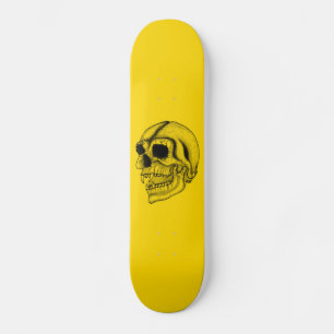 Vampir — skull pencil drawing skateboard