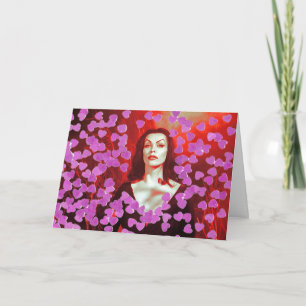 Vampira Valentine Holiday Card