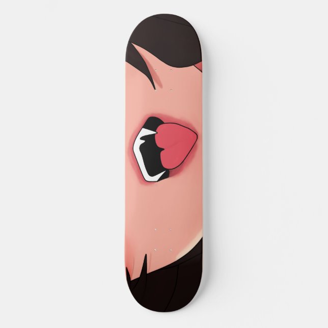 Vampire Anime Lips Skateboard Deck (Front)