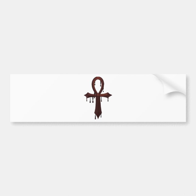 VAMPIRE ANKH -Bloody Bumper Sticker (Front)