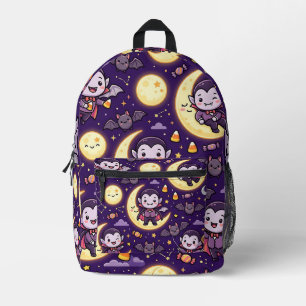 Vampire Bat Halloween Backpack – Cute Pattern