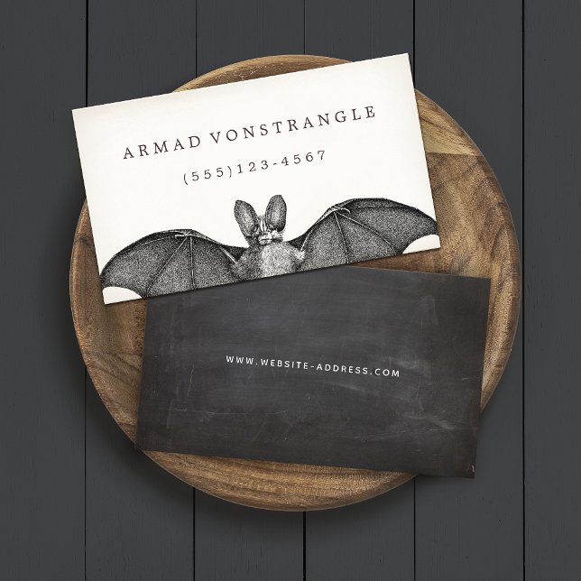 Vampire Bat Halloween Calling Card (Creator Uploaded)