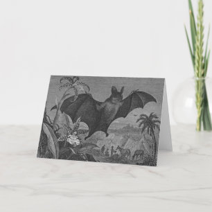 Vampire Bat Lithograph Card