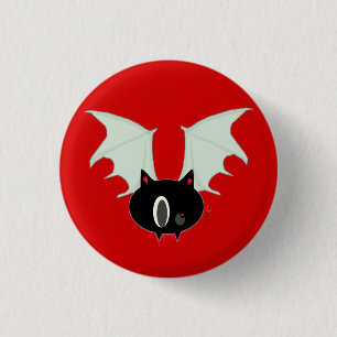 Vampire Bat Mini Button