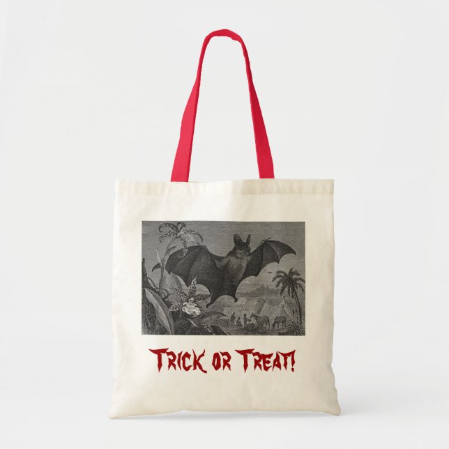Vampire Bat Tote Bag (Front)