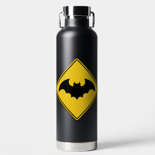 Vampire Bat Warning Halloween Water Bottle