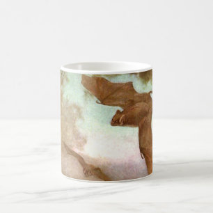 Vampire Bats by CE Swan, Vintage Wild Animals Coffee Mug