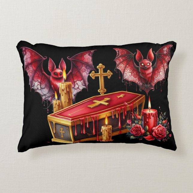 Vampire Bats Decorative Cushion (Front)
