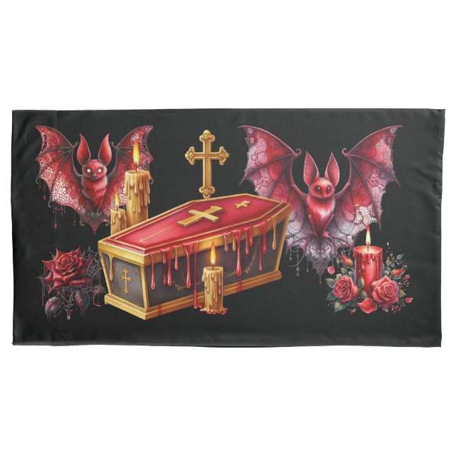 Vampire Bats Pillowcase (Front)