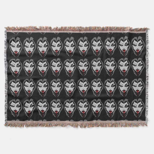 Vampire Blanket Halloween Vampire Blanket Decor (Front)