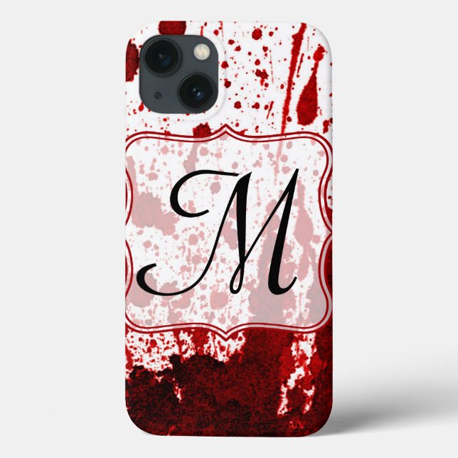 Vampire Blood Dripping Pool Monogram IPAD Case (Back)