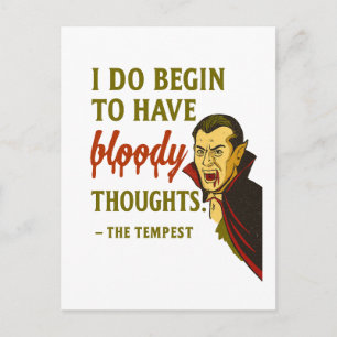 Vampire Bloody Thoughts Postcard