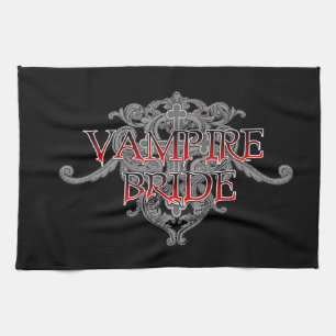 Vampire Bride Tea Towel