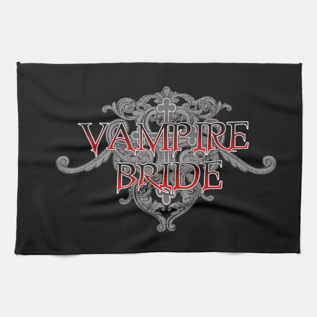 Vampire Bride Tea Towel (Horizontal)