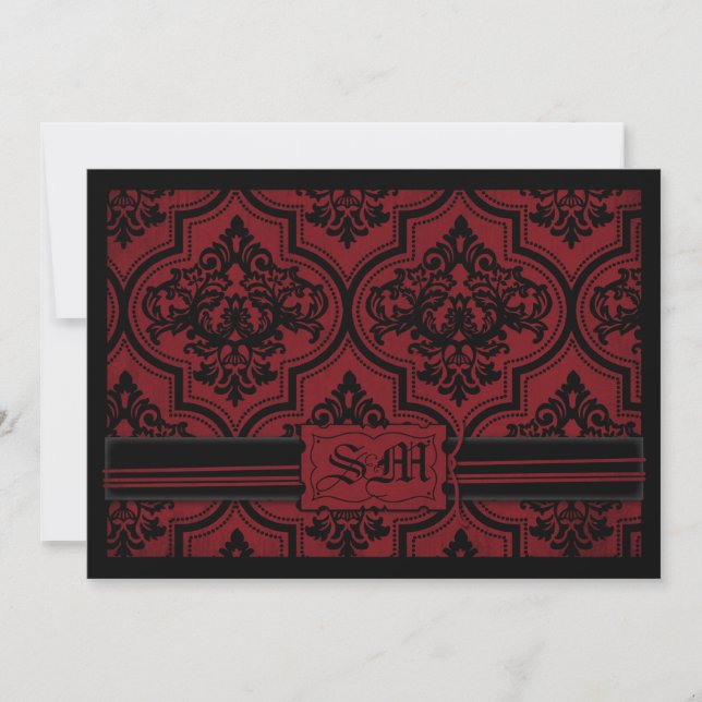 Vampire Bride Wedding Invitation Card (Front)