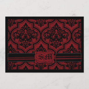 Vampire Bride Wedding Invitation Card