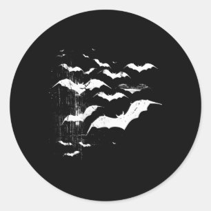 Vampire Byts Horror Spooky Scary Halloween Goth Ae Classic Round Sticker