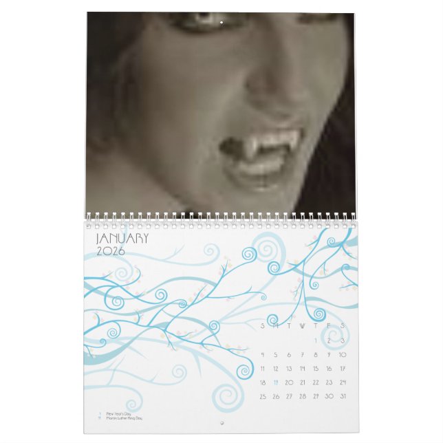 Vampire Calendar (Jan 2026)