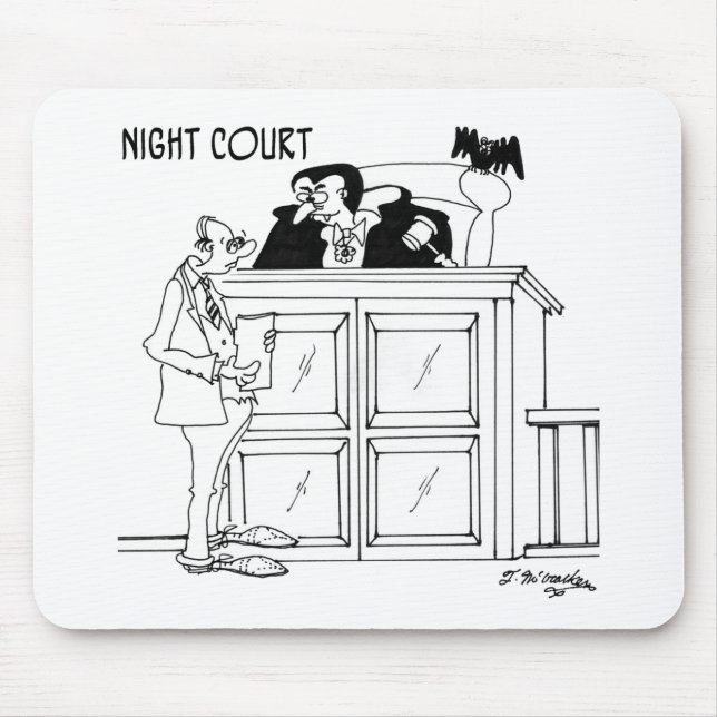 Vampire Cartoon 5319 Mouse Mat (Front)